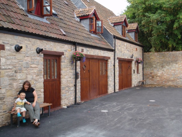 View of the cottages at the Acland Accommodation Apartments Stogursey Bridgwater Somerset near Hinkley Point Power Station